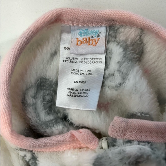 Minnie Mouse Fleece Footed Onesie with Hat - Picture 3 of 5